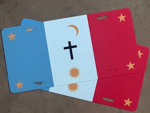 Image of Yaqui Flag License Plate