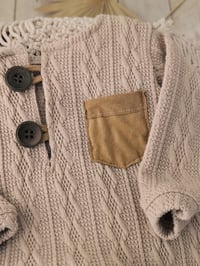 Image 2 of Photo prop | Toddler boy bodysuit for photoshoot |  Ari | beige | 18-24 months