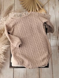 Image 3 of Photo prop | Toddler boy bodysuit for photoshoot |  Ari | beige | 18-24 months