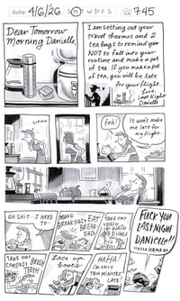 Image 1 of NEW!! Daily Comic 4/6: Last Night Danielle