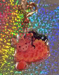 Image 1 of Missing Dearly [Glitter Acrylic Charm PRE-ORDER]