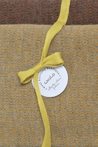 Image 1 of set of two baby alpaca fine wide scarfs - sand