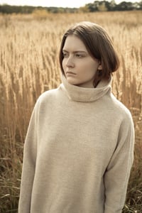 Image 1 of british lambswool mid-thigh sweater