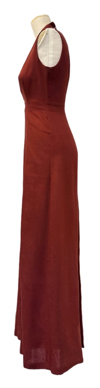 Image 2 of Augustus Blackwell Jumpsuit in Rust Linen