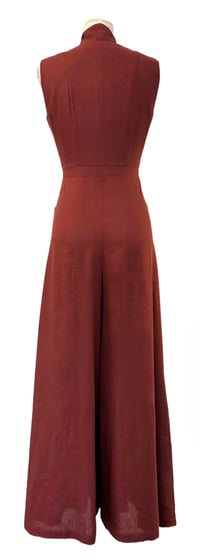 Image 3 of Augustus Blackwell Jumpsuit in Rust Linen
