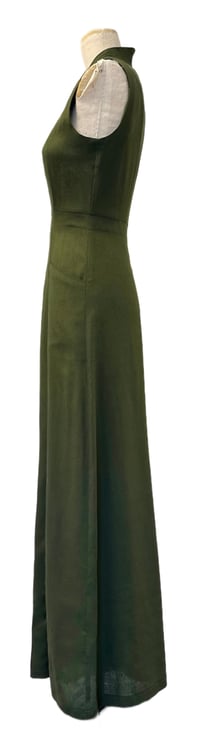 Image 2 of Augustus Blackwell Jumpsuit in Olive Linen