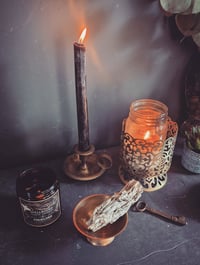 Image 1 of Mini brass offering dish