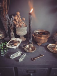 Image 2 of Solid brass chamber stick