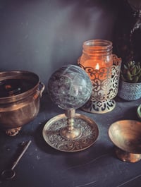 Image 1 of Ornate brass stand 