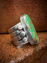 Image 4 of WL&A Handmade Old Style Heavy Ingot High Grade Royston Medicine Ring - Size 9