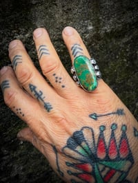 Image 5 of WL&A Handmade Old Style Heavy Ingot High Grade Royston Medicine Ring - Size 9