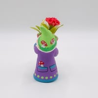 Image 3 of Bixby the gnome with pot of flowers - one of a kind