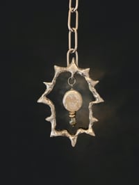 Image 2 of Spiky Hamsa Necklace 