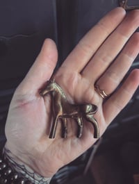 Image 2 of Mini brass horses 