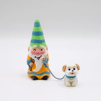 Image 3 of Whimsical gnomes with their puppy dogs