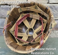 Image 10 of WWII USMC M1 Helmet & Firestone Liner. Marine Camo cover & Netting. 