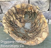 Image 11 of WWII USMC M1 Helmet & Firestone Liner. Marine Camo cover & Netting. 