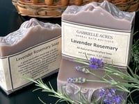 Image 1 of Lavender Rosemary Natural Herbal Essential Oil Soap