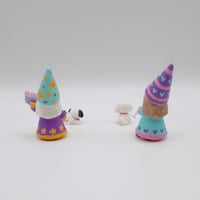 Image 4 of Whimsical Girl Gnomes with Puppies