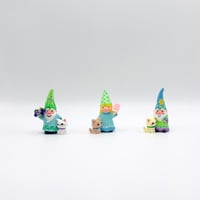 Image 2 of Whimsical Gnomes with Kitty Cats