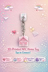 3D‑Printed NFC Home Tag – Customizable Smart Keychain