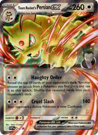 Team Rocket's Persian ex - 218 - SV: Scarlet & Violet Promo Cards - Near Mint