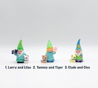 Image 1 of Whimsical Gnomes with Kitty Cats
