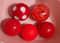 Image 1 of Assorted Red Beads (464)