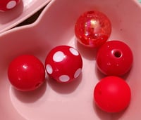 Image 2 of Assorted Red Beads (464)