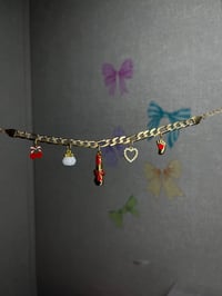 Baddie charm bracelet 🎀🍒🍒