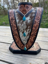 Image 1 of Kingman and Buffalo Coin Lariat 