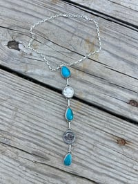 Image 3 of Kingman and Buffalo Coin Lariat 