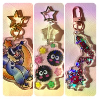 Image 1 of Flash design acrylic keychains 
