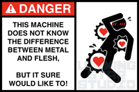 Image 1 of DANGER - Holographic Sticker