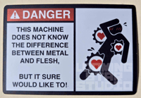 Image 2 of DANGER - Holographic Sticker