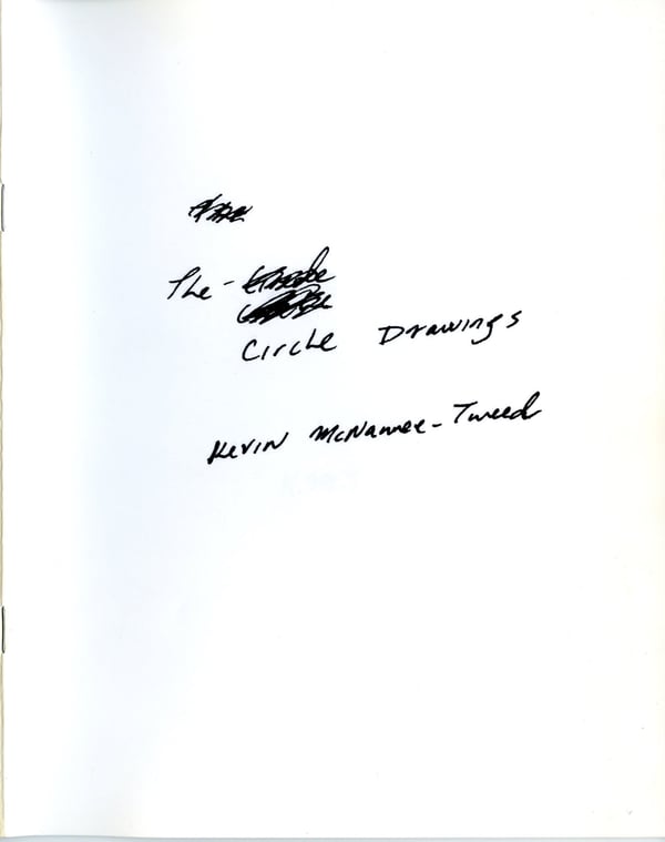 Image 1 of THE CIRCLE DRAWINGS - Kevin McNamee-Tweed