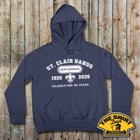 St Clair Band Centennial Hoodie With Classic Varsity Block Lettering