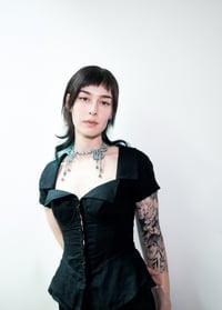 Image 3 of Iris Choker — Silver 