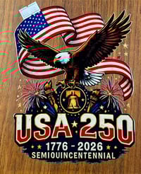 Image 1 of 250th USA Anniversary Decal
