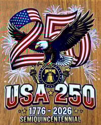 Image 2 of 250th USA Anniversary Decal