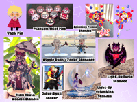Standees and Acrylic Pins
