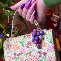 Image 1 of Purple Glow Ultra Mini Grape Bag Charm 