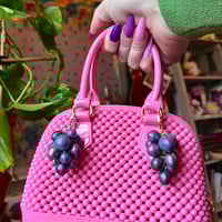 Image 2 of Ultra Mini Grape Bag Charm *lavender crush* 