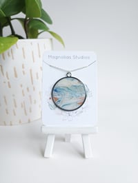 Image 3 of Sandbar Marble Round Pendant (L)