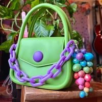 Image 2 of Rainbow Burst Grape Bag Charm