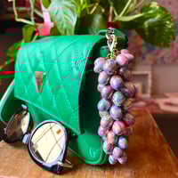 Image 1 of Marble Berry Grape Bag Charm 