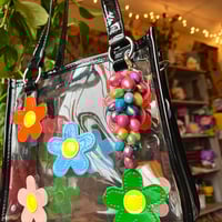 Rainbow Candy Grape Bag Charm 