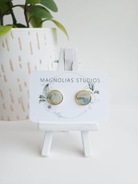 Image 2 of Sandbar Marble Button Studs (L)