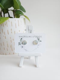 Image 1 of Sandbar Marble Button Studs (S)