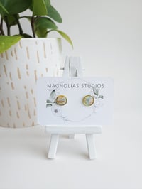 Image 2 of Sandbar Marble Button Studs (S)